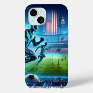 robotic soccer on an Iphone case!  iPhone 15 Case