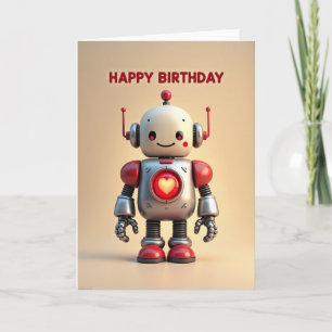 Robotic Sweet Birthday Card