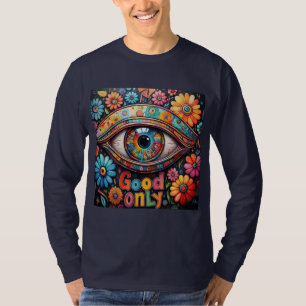 Robotic Vision & Floral Harmony T-Shirt