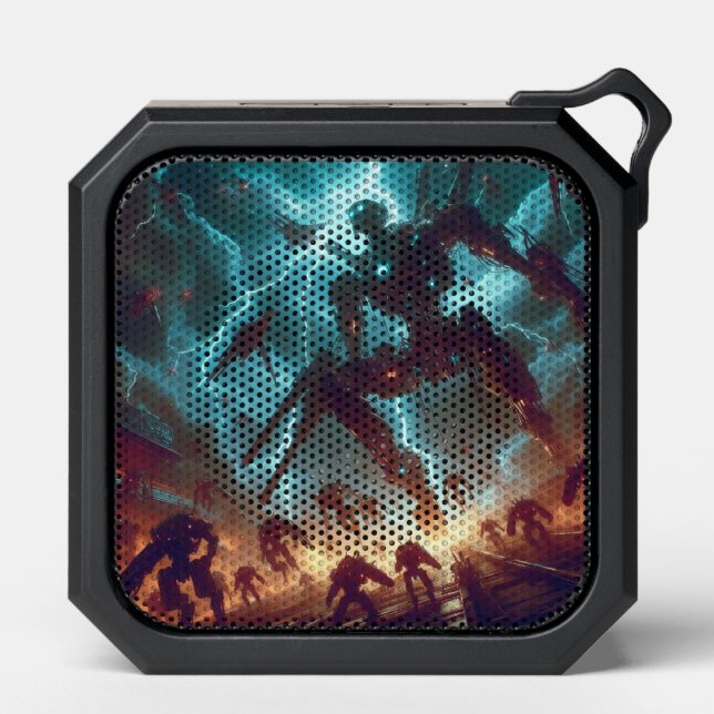 Robotic Warrior Bluetooth Speaker: A Fusion of Pow Speaker (Front)