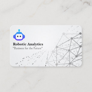 Robotics AI Networking Background Business Card