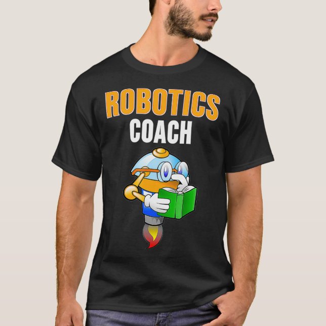 Robotics Coach Tee  Gift for Robot Trainer Enginee (Front)