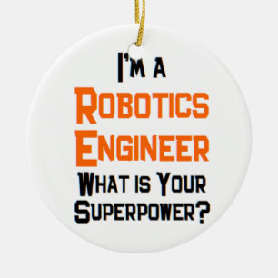 robotics engineer ceramic ornament