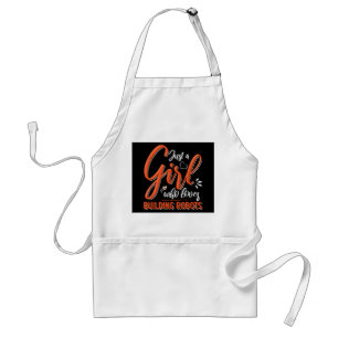Robotics Engineer Robot Lover Engineering Girl Rob Adult Apron