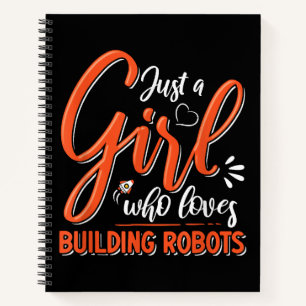 Robotics Engineer Robot Lover Engineering Girl Rob Notebook