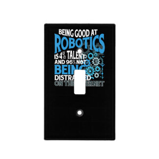 Robotics Engineer Talent Distracted Scientist Joke Light Switch Cover