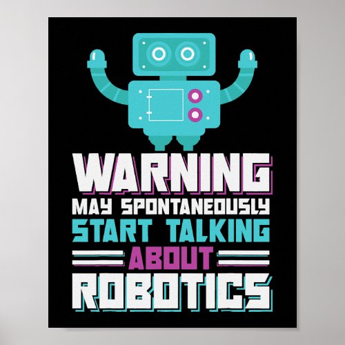 Robotics Engineering AI Autonomous Robot Building  Poster