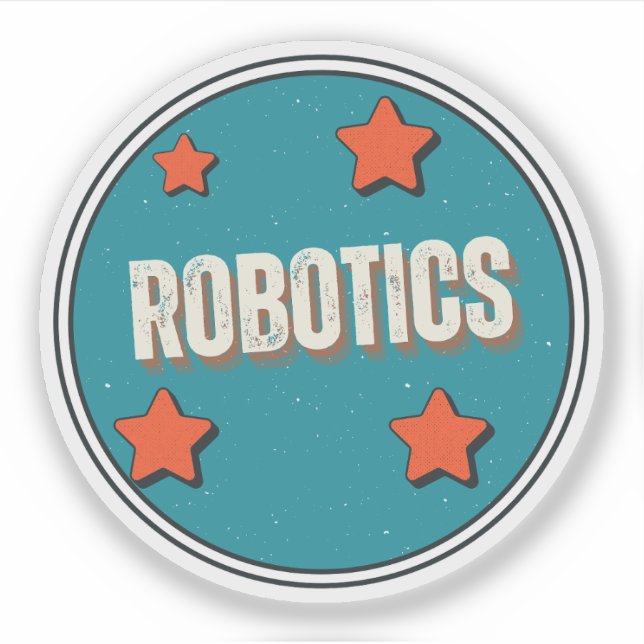 Robotics Field of study Sticker (Front)