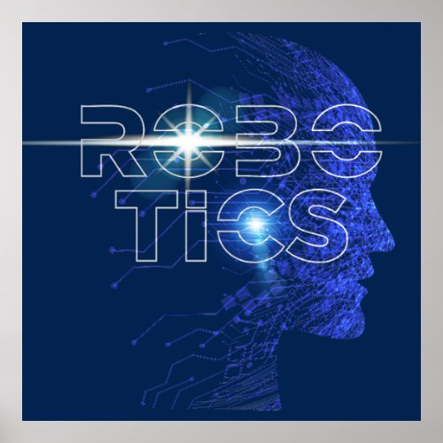 Robotics Graphic Logo Design Poster