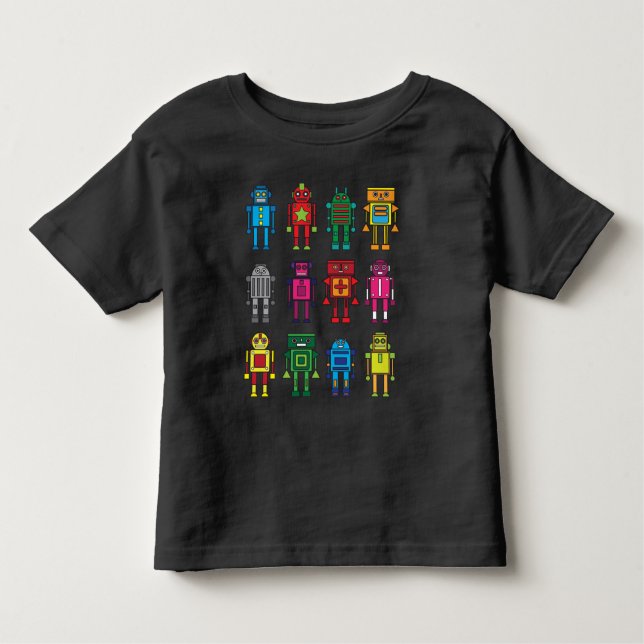 Robotics Retro toys Fun Toddler T-shirt (Front)