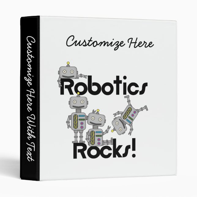 Robotics Rocks 3 Ring Binder (Front/Spine)