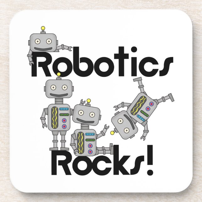 Robotics Rocks Beverage Coaster (Front)