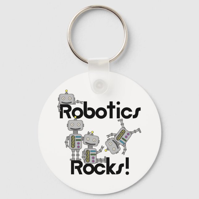 Robotics Rocks Keychain (Front)