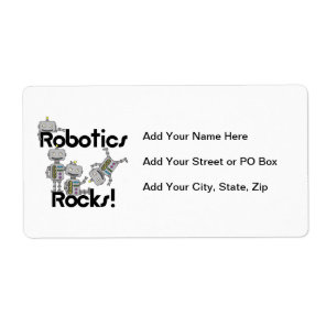 Robotics Rocks Label