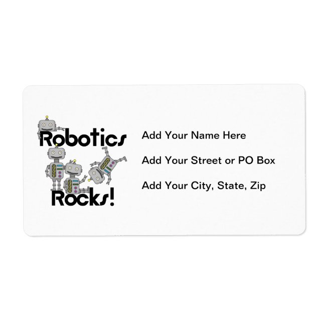 Robotics Rocks Label (Front)