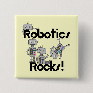 Robotics Rocks Pinback Button