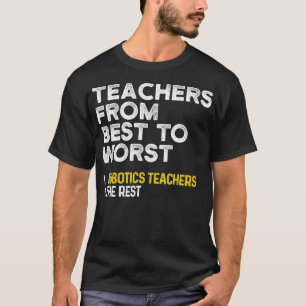 Robotics Teacher Best Worst Professor Gifts DA1  T-Shirt