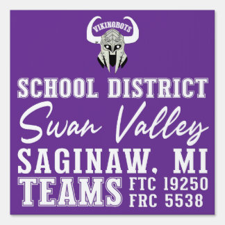 Robotics Team Outdoor Sign or Flag - Yard Sign