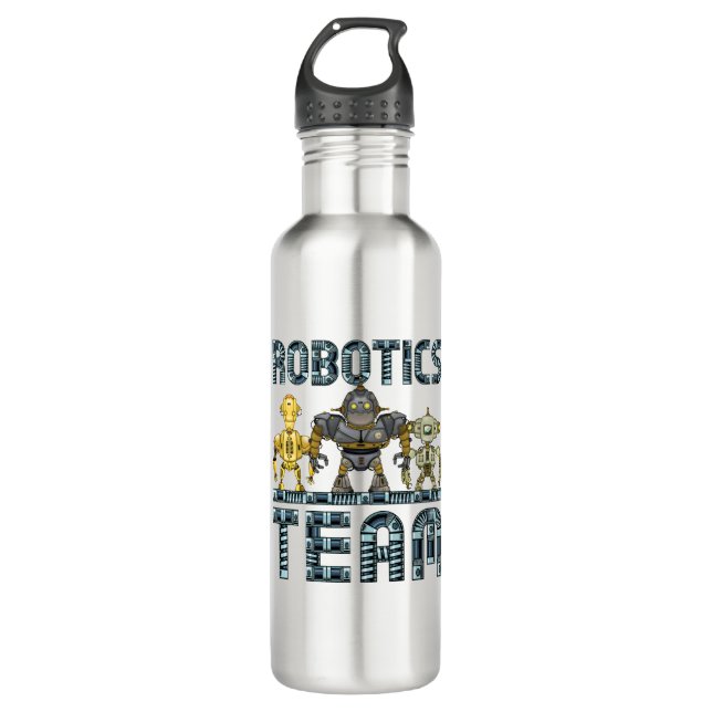 Robotics Team Stainless Steel Water Bottle (Front)