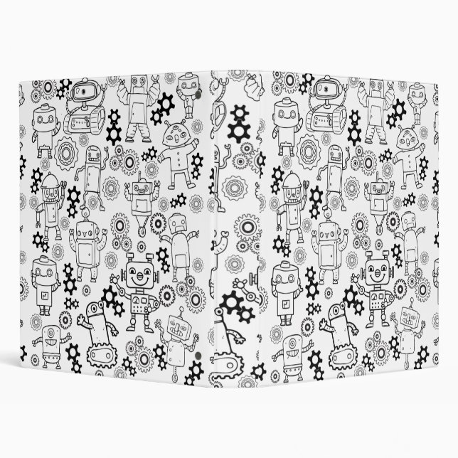 robots 3 ring binder (Background)