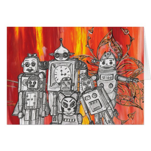 Robots 7 cards (Front Horizontal)