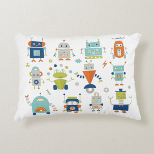 Robots Accent Pillow