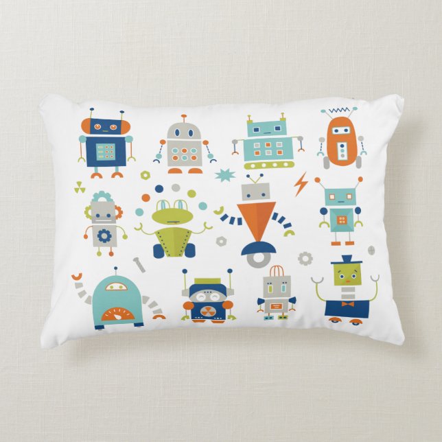 Robots Accent Pillow (Front)