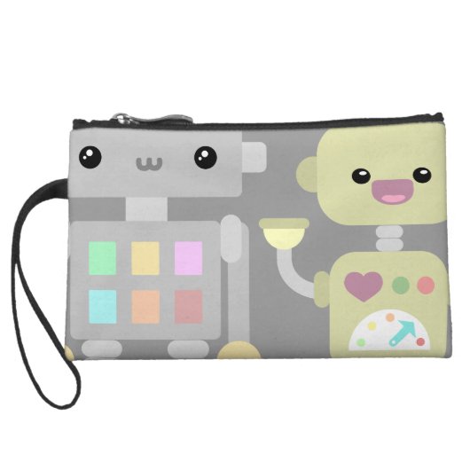 Robots At Play Wristlet Wallet (Back)