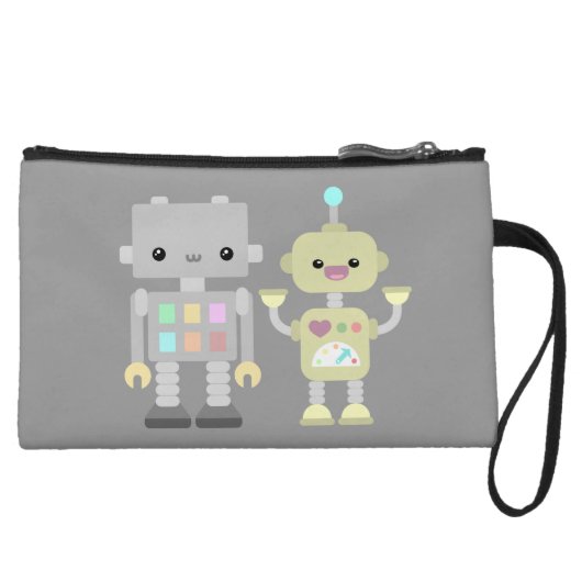 Robots At Play Wristlet Wallet (Front)