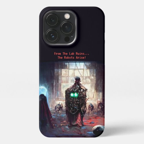 Robots In The Science Lab Ruins iPhone 13 Pro Case