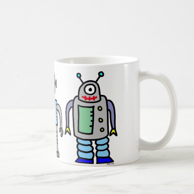 robots mug! coffee mug (Right)