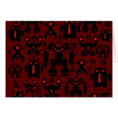 Robots Rule Fun Robot Silhouettes Red Robotics (Front Horizontal)