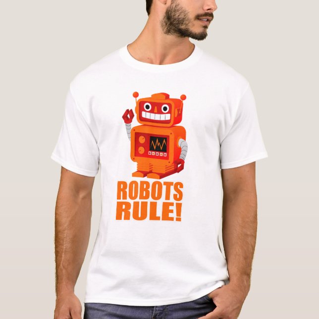 ROBOTS RULE! T-Shirt (Front)