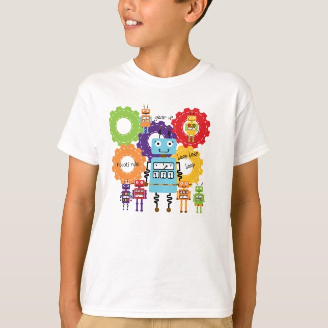 Robots Rule T-Shirt (Front)