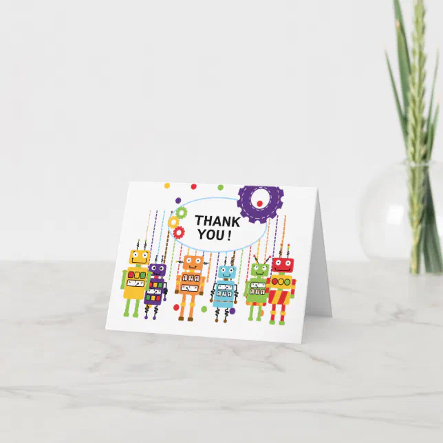 Robots Thank You Note Cards | Zazzle