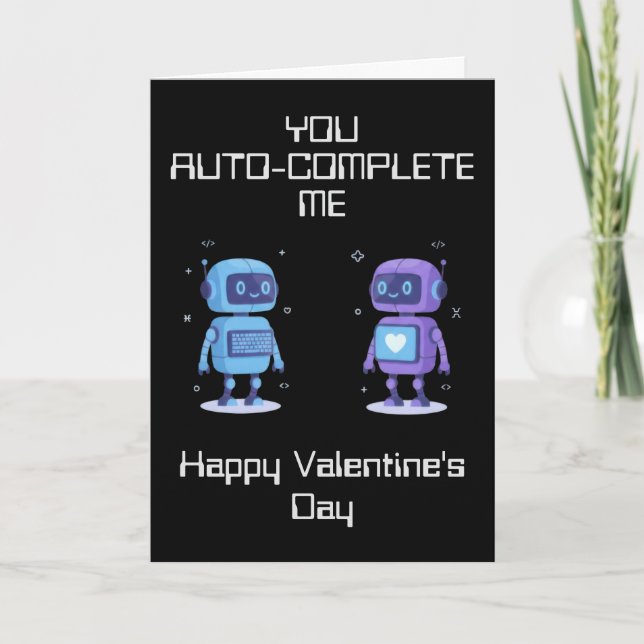 Robots Valentine's Day Card (Front)