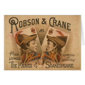 Robson & Crane - the Knaves of Shakespeare Cards
