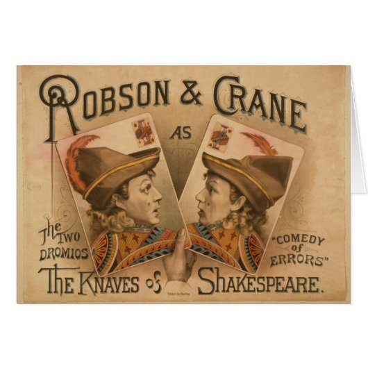 Robson & Crane - the Knaves of Shakespeare Cards (Front Horizontal)