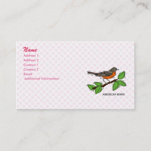 Customizable Robyn Robin Business Card Templates