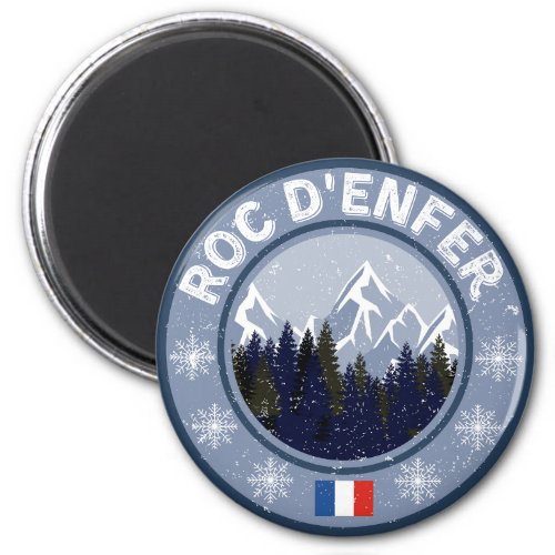 Roc DEnfer Station de ski Magnet