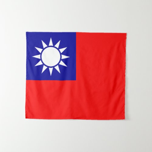 ROC Taiwan _ Taiwanese Flag _ 中華民國國旗 _ 青天白日滿地紅 Tapestry