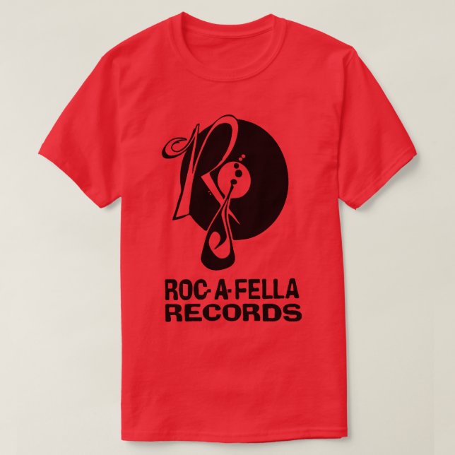 RocAFella Records Pin T-Shirt (Design Front)