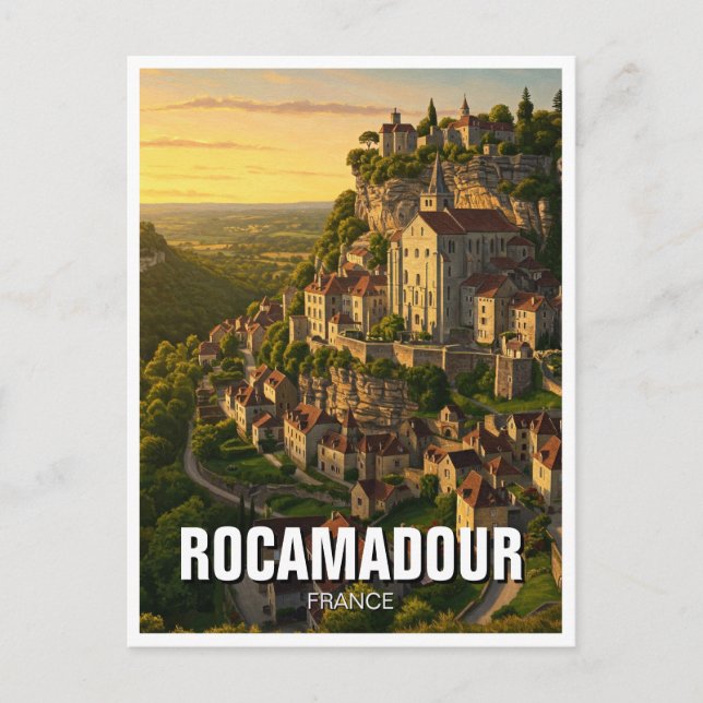 Rocamadour France Travel Postcard (Front)