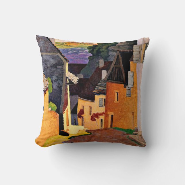 Rocamadour Landscape, Felix Vallotton painting Throw Pillow (Front)