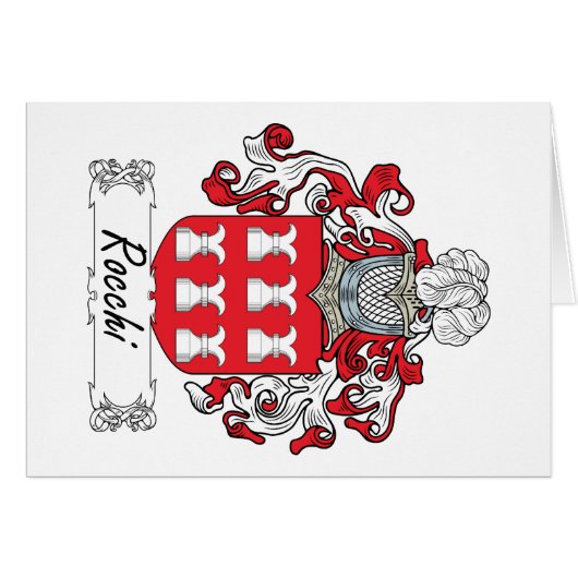Rocchi Family Crest Cards (Front Horizontal)