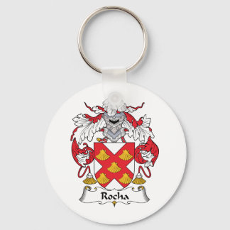 Rocha Family Crest Keychain