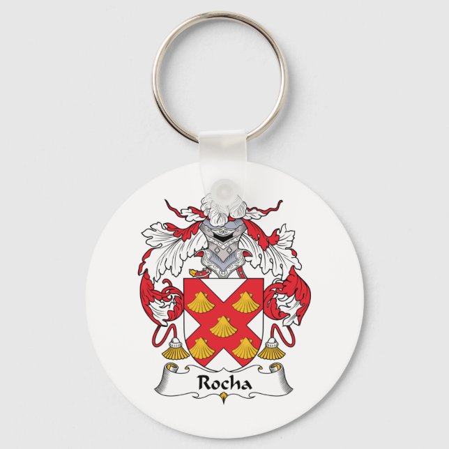 Rocha Family Crest Keychain (Front)