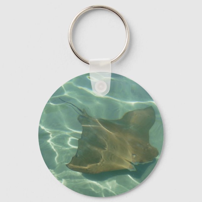 Rochen im Meer Keychain (Front)