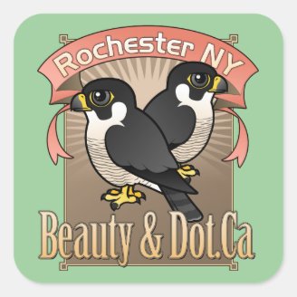 Rochester Beauty & Dot.Ca Square Sticker