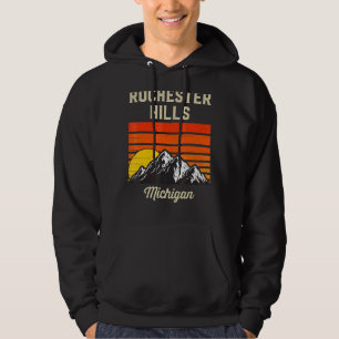 Rochester Hills Michigan Hometown City State Usa Hoodie